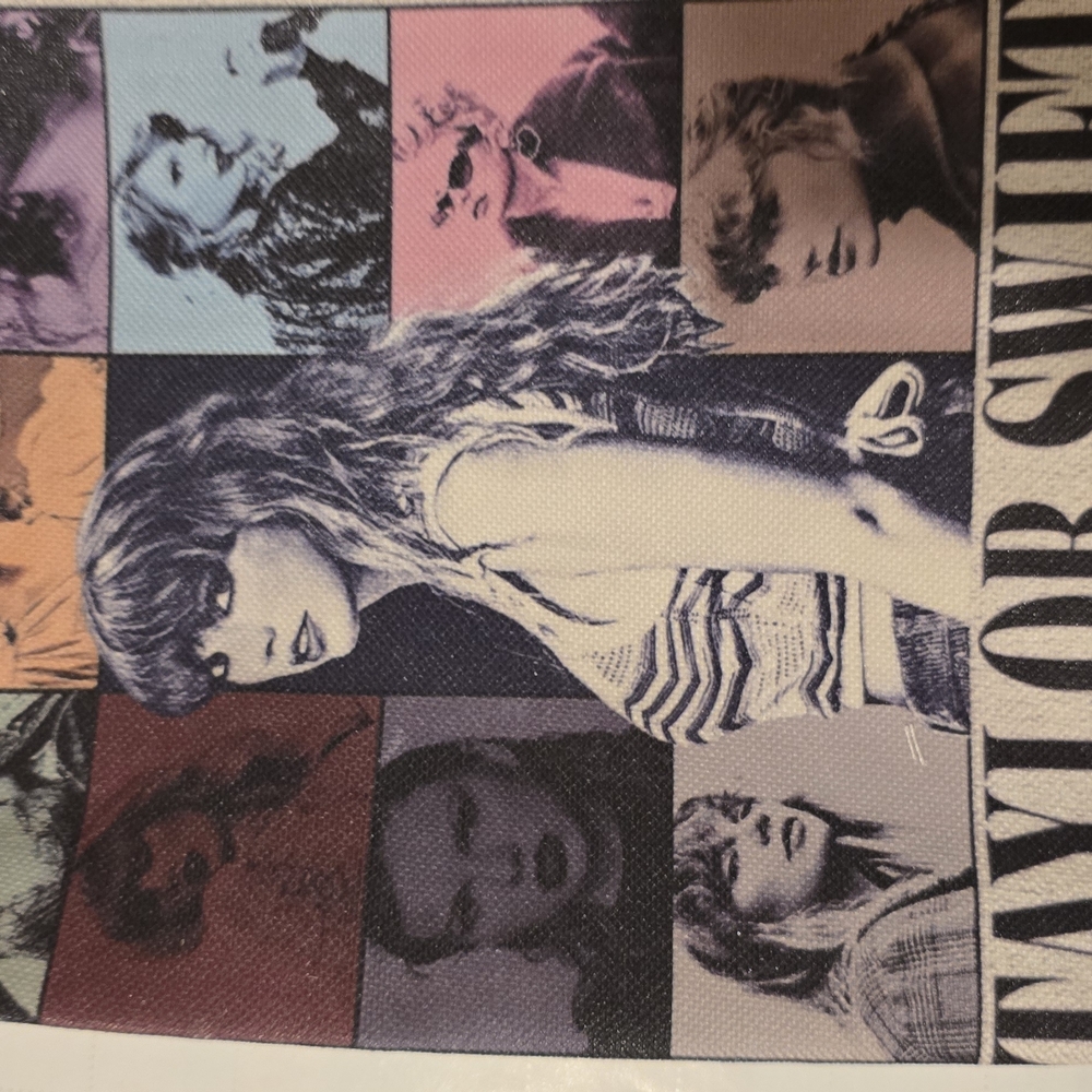 Taylor Swift Cream Cosmetic Bag, purse organizer, tote, souvenir